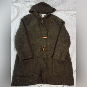 Vintage Dove Creek Collection Wool Mohair Blend Hooded Coat – Women’s XL